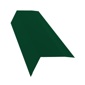 Планка карнизная 100х65 0,4 PE с пленкой RAL 6005 зеленый мох (3м)