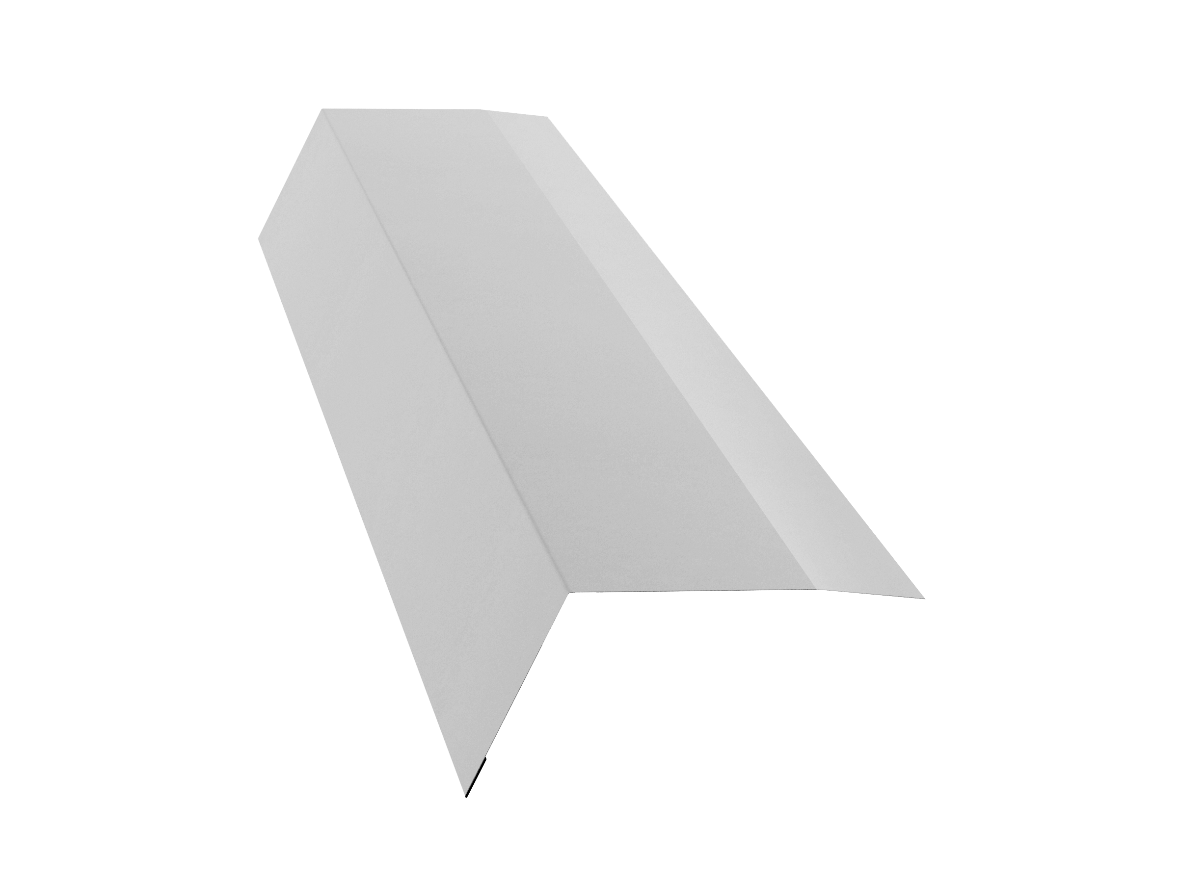 Планка карнизная 100х65 0,4 PE с пленкой RAL 9003 сигнальный белый (3м)