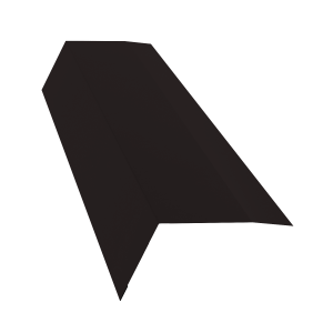 Планка карнизная 100х65 0,5 Rooftop Бархат RAL 9005 черный (3м)