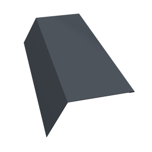 Планка карнизная 120х80 0,45 Drap RAL 7024 мокрый асфальт (2м)