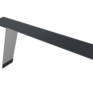 Планка карнизная фальц 130х80 0,5 Satin Matt TX RAL 7024 мокрый асфальт (3м)