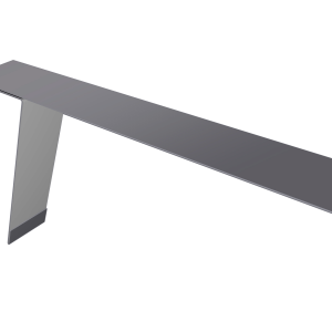 Планка карнизная фальц 130х80 0,5 Satin с пленкой RAL 7004 сигнальный серый (3м)
