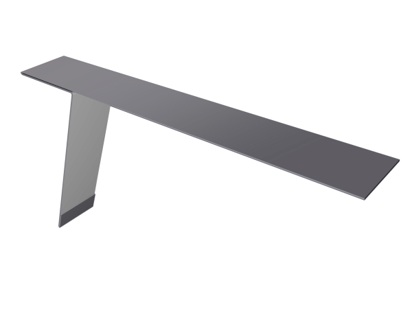 Планка карнизная фальц 130х80 0,5 Satin с пленкой RAL 7004 сигнальный серый (3м)
