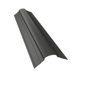Планка конька фигурного 70x70 0,45 PE с пленкой RAL 7005 мышино-серый (2м)