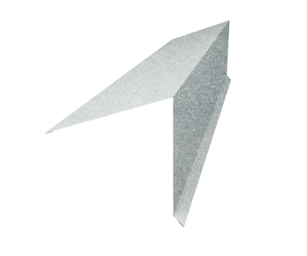 Планка конька односкатной кровли 180x160 0,4 Zn (3м)