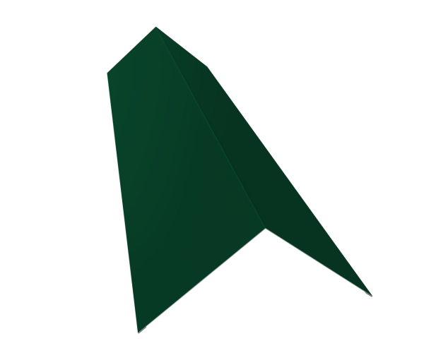 Планка конька плоского 145х145 0,45 Drap RAL 6005 зеленый мох (2м)