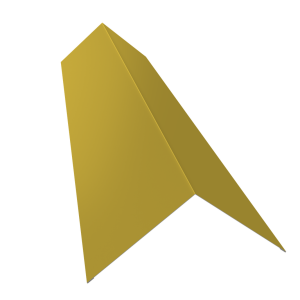 Планка конька плоского 145х145 0,45 PE с пленкой RAL 1018 цинково-желтый (2м)