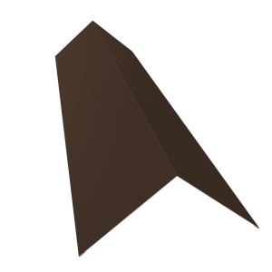 Планка конька плоского 145х145 0,5 PurLite Matt RAL 8017 шоколад (3м)