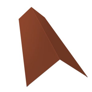 Планка конька плоского 145х145 0,5 Satin Matt RAL 8004 терракота (2м)