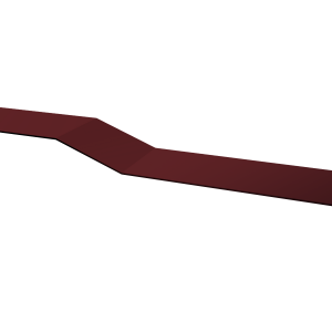 Планка крепежная фальц 0,7 PE с пленкой RAL 3005 красное вино (3м)