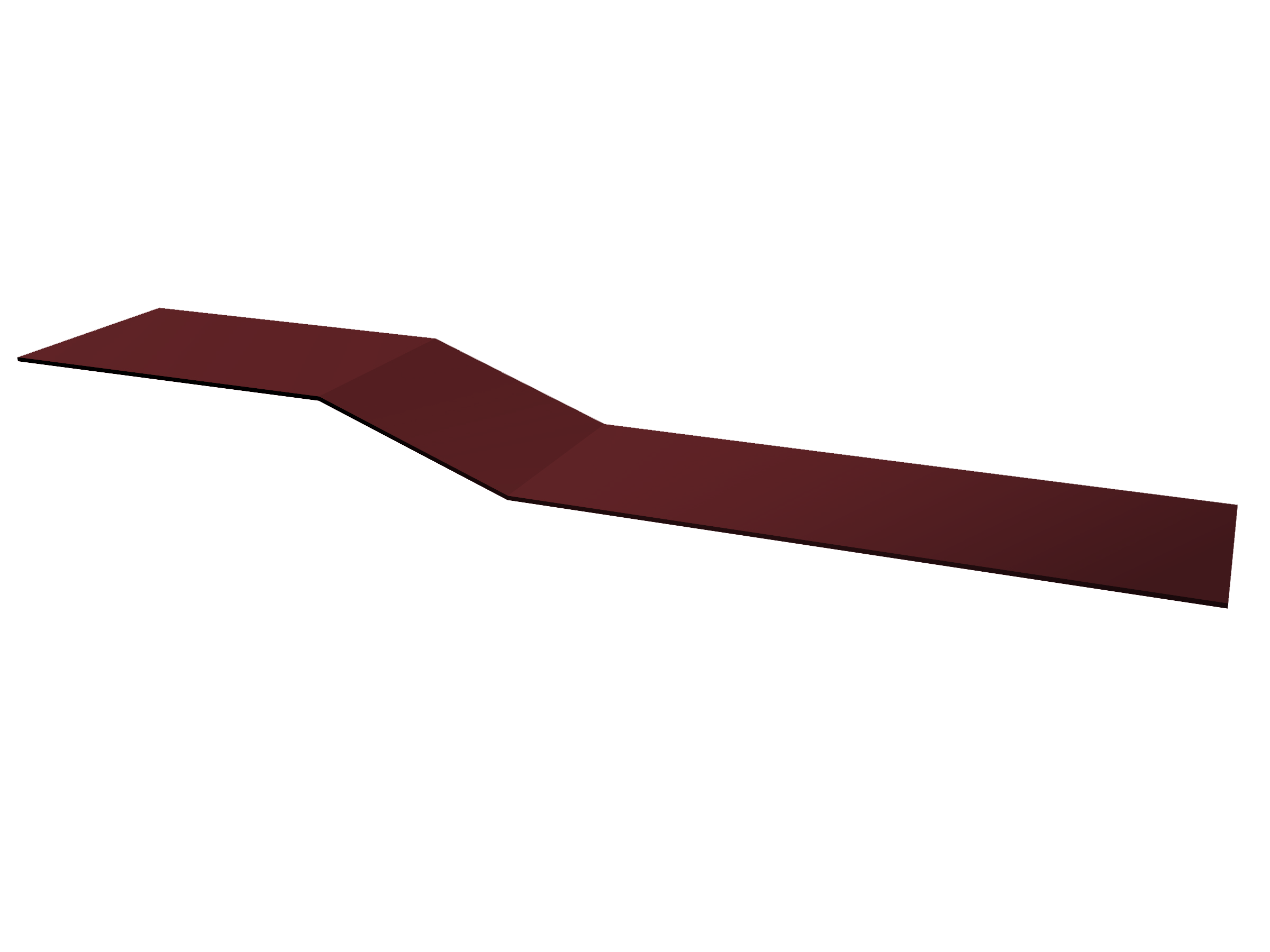 Планка крепежная фальц Grand Line 0,5 Satin Matt RAL 3005 красное вино (3м)