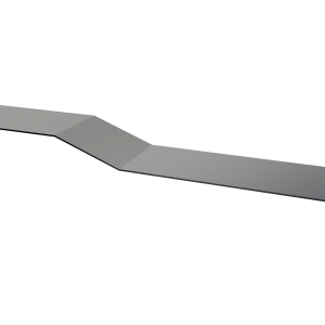 Планка крепежная фальц Grand Line 0,5 Satin с пленкой RAL 9006 бело-алюминиевый (3м)