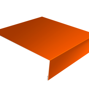 Планка лобовая/околооконная простая 190х50 0,45 PE с пленкой RAL 2004 оранжевый (2м)