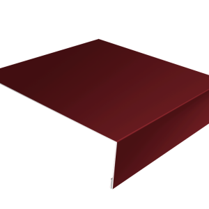 Планка лобовая/околооконная простая 190х50 0,45 PE с пленкой RAL 3005 красное вино (2м)