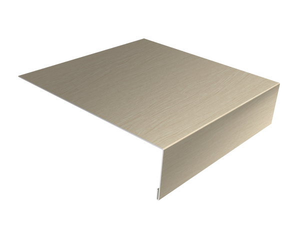 Планка лобовая/околооконная простая 190х50 0,45 Print Elite Milky Wood TwinColor (3м)