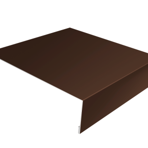 Планка лобовая/околооконная простая 190х50 0,5 Satin Matt RAL 8017 шоколад (3м)