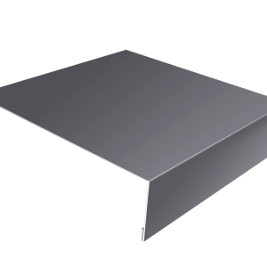 Планка лобовая/околооконная простая 190х50 0,5 Satin с пленкой RAL 7004 сигнальный серый (2м)