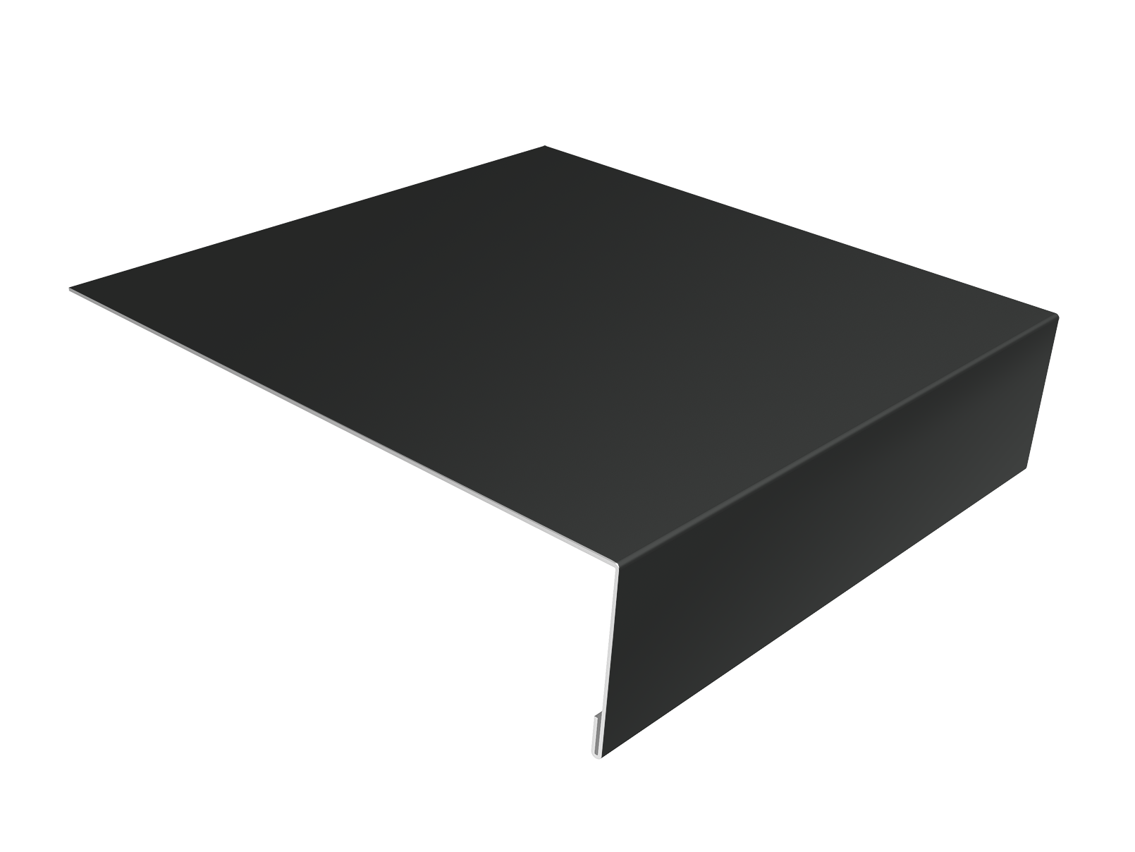 Планка лобовая/околооконная простая 190х50 0,5 Satin с пленкой RAL 7016 антрацитово-серый (2м)