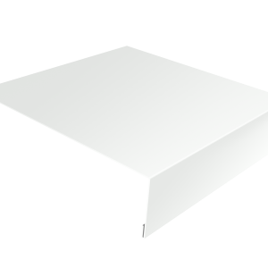 Планка лобовая/околооконная простая 190х50 0,5 Satin с пленкой RAL 9003 сигнальный белый (2м)