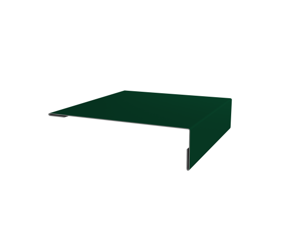 Планка мансардная 0,5 Satin с пленкой RAL 6005 зеленый мох (2м)