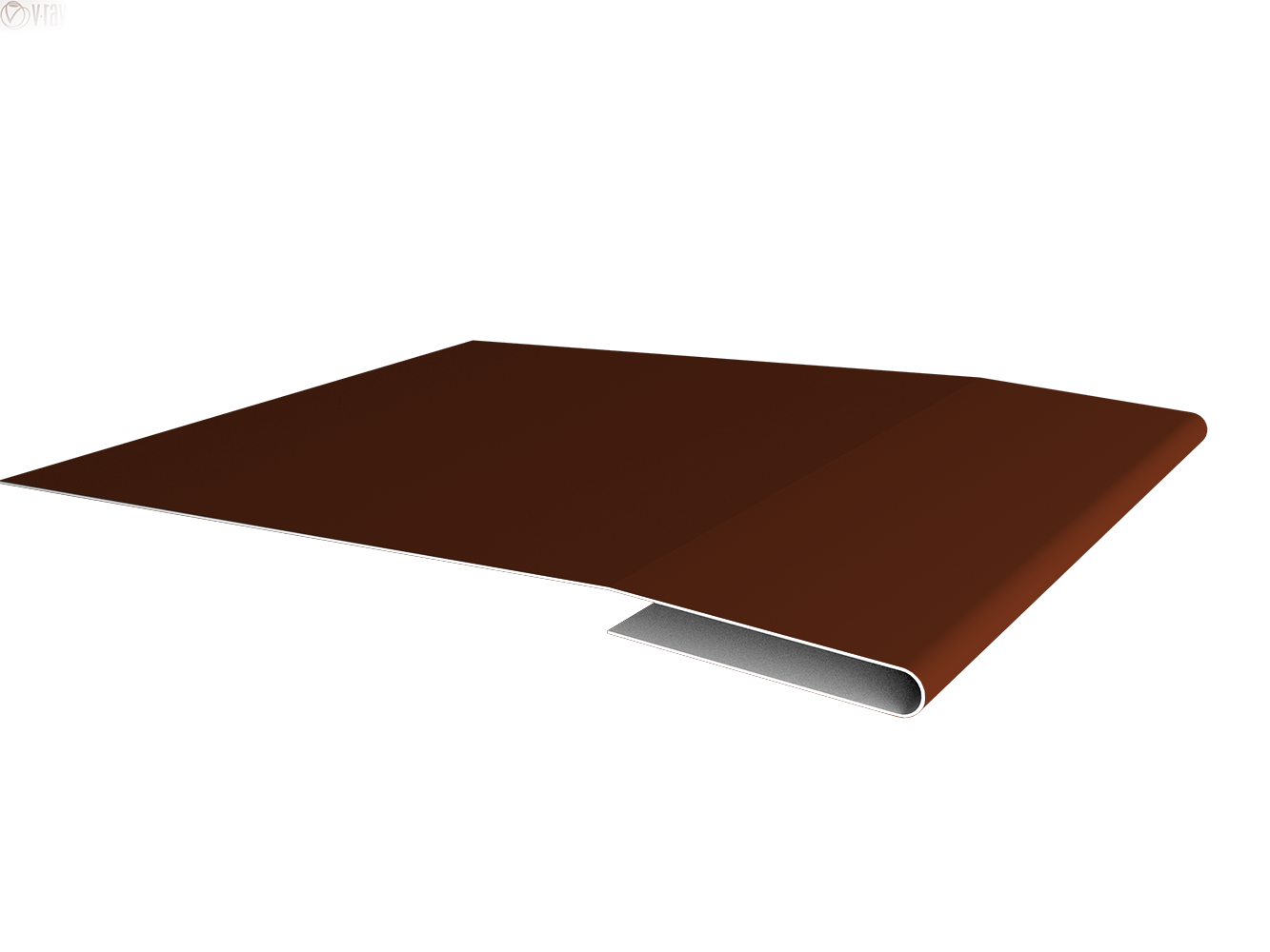 Планка начальная 0,45 PE с пленкой RAL 3009 оксидно-красный (2м)