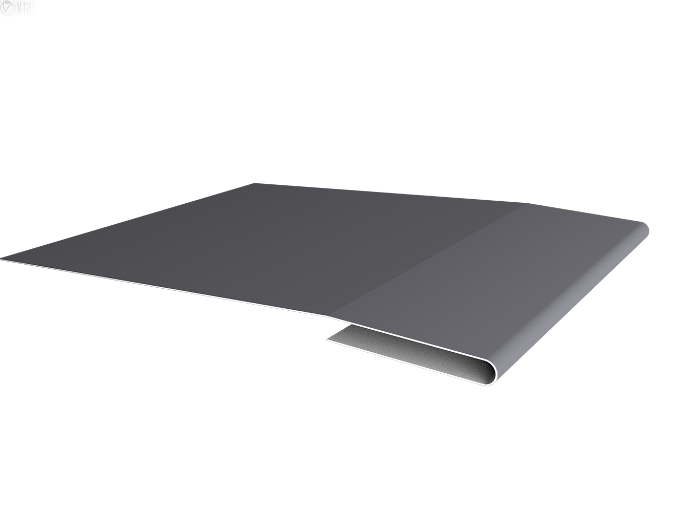 Планка начальная 0,45 PE с пленкой RAL 7004 сигнальный серый (2м)