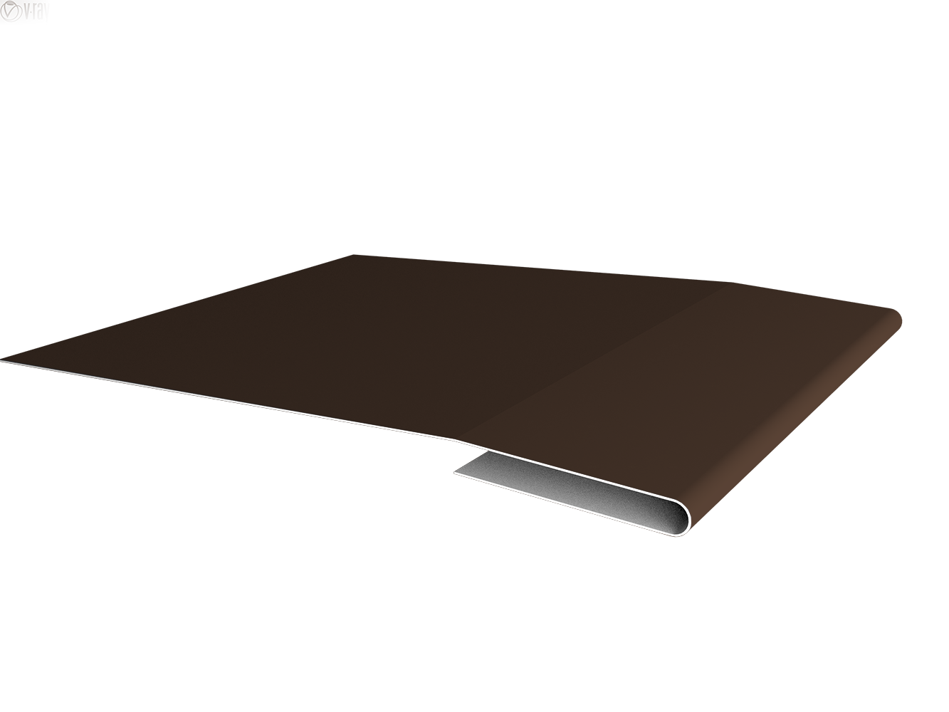 Планка начальная 0,5 GreenCoat Pural BT с пленкой RR 887 шоколадно-коричневый (RAL 8017 шоколад) (2м)