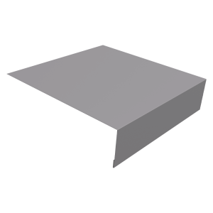 Планка околооконная простая 200х50 0,5 GreenCoat Pural BT с пленкой RR 21 светло-серый (RAL 7040 серое окно) (2м)