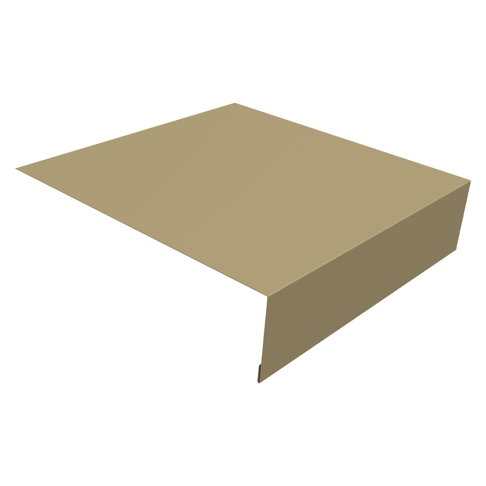 Планка околооконная простая 200х75 0,45 PE с пленкой RAL 1014 слоновая кость (3м)