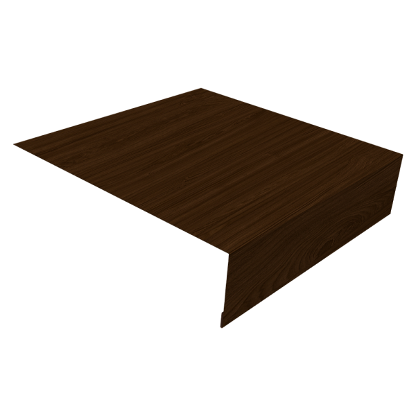 Планка околооконная простая 200х75 0,45 Print Elite Choco Wood TwinColor (2м)