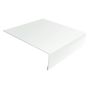 Планка околооконная простая 200х75 0,5 Satin с пленкой RAL 9003 сигнальный белый (3м)