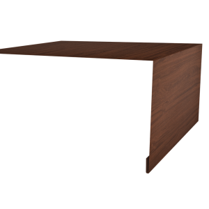 Планка околооконная простая 250х50 0,45 Print Elite Choco Wood TwinColor (3м)