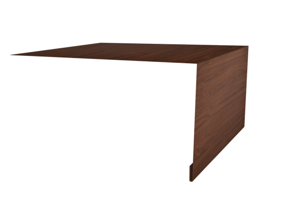 Планка околооконная простая 250х50 0,45 Print Elite Choco Wood TwinColor (3м)