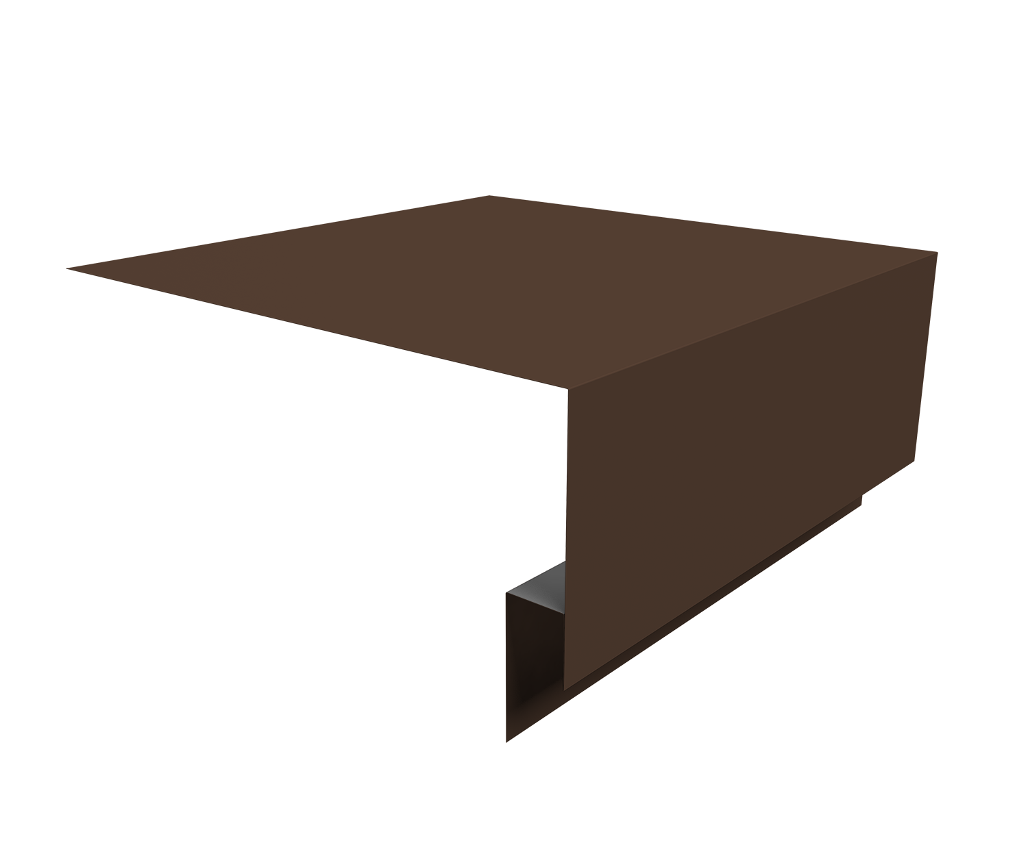 Планка околооконная сложная Блок-Хаус new Grand Line 200х75х27 0,45 Drap RAL 8017 шоколад (2м)