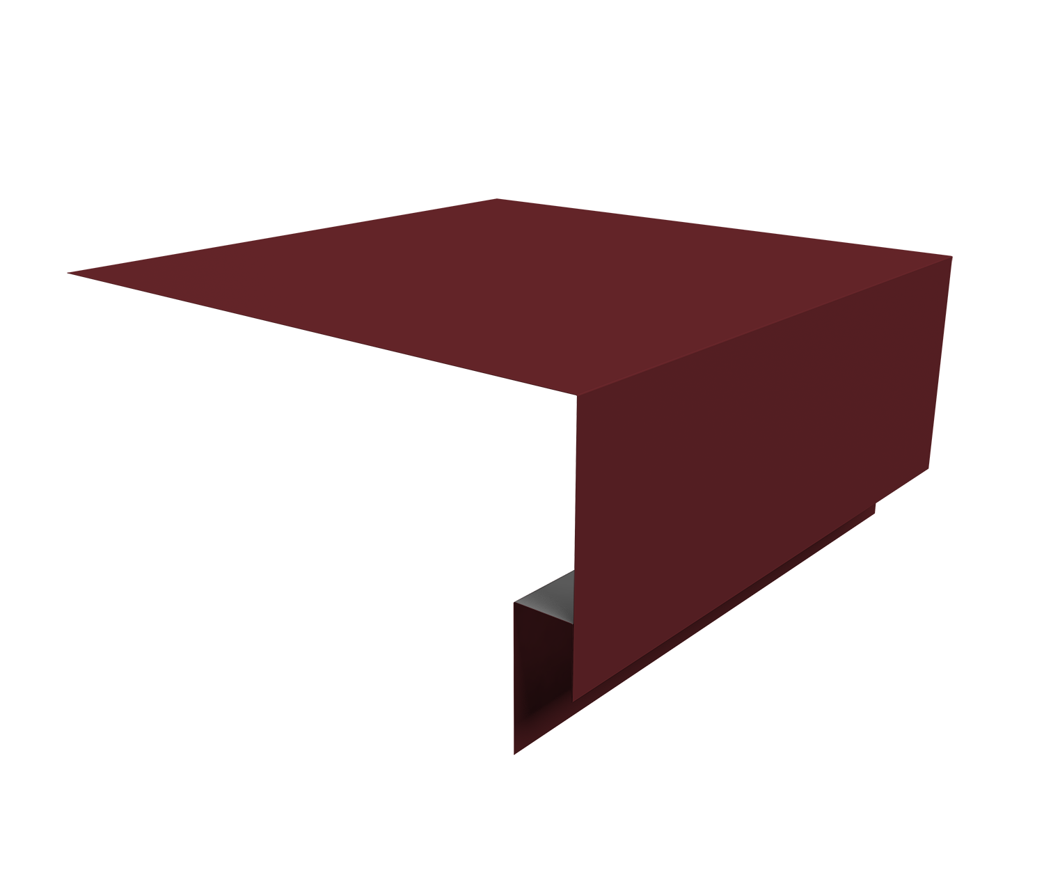 Планка околооконная сложная Блок-Хаус new Grand Line 200х75х27 0,45 PE с пленкой RAL 3005 красное вино (2м)