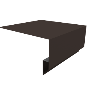 Планка околооконная сложная Блок-Хаус new Grand Line 200х75х27 0,45 PE с пленкой RR 32 темно-коричневый (2м)