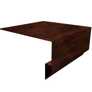 Планка околооконная сложная Блок-Хаус new Grand Line 200х75х27 0,45 Print Elite Cherry Wood TwinColor (2м)