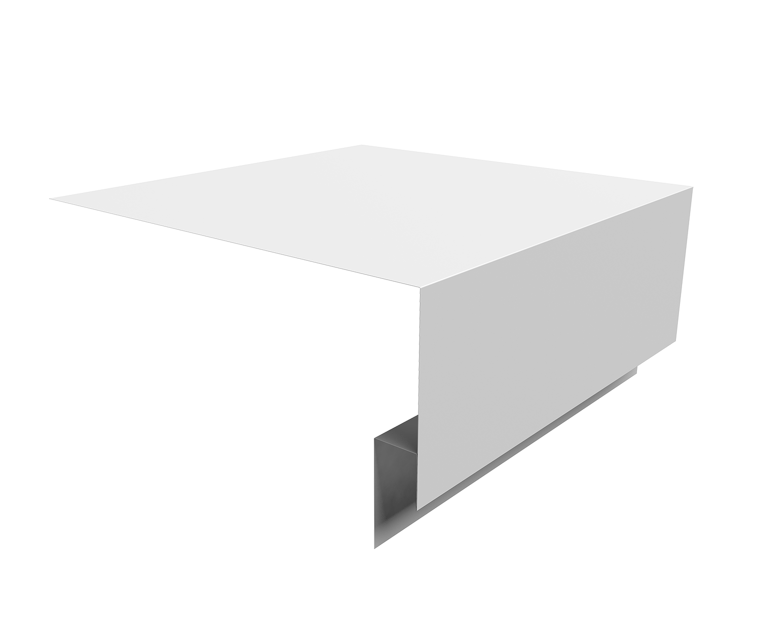 Планка околооконная сложная Блок-Хаус new Grand Line 200х75х27 0,5 Satin с пленкой RAL 9003 сигнальный белый (2м)