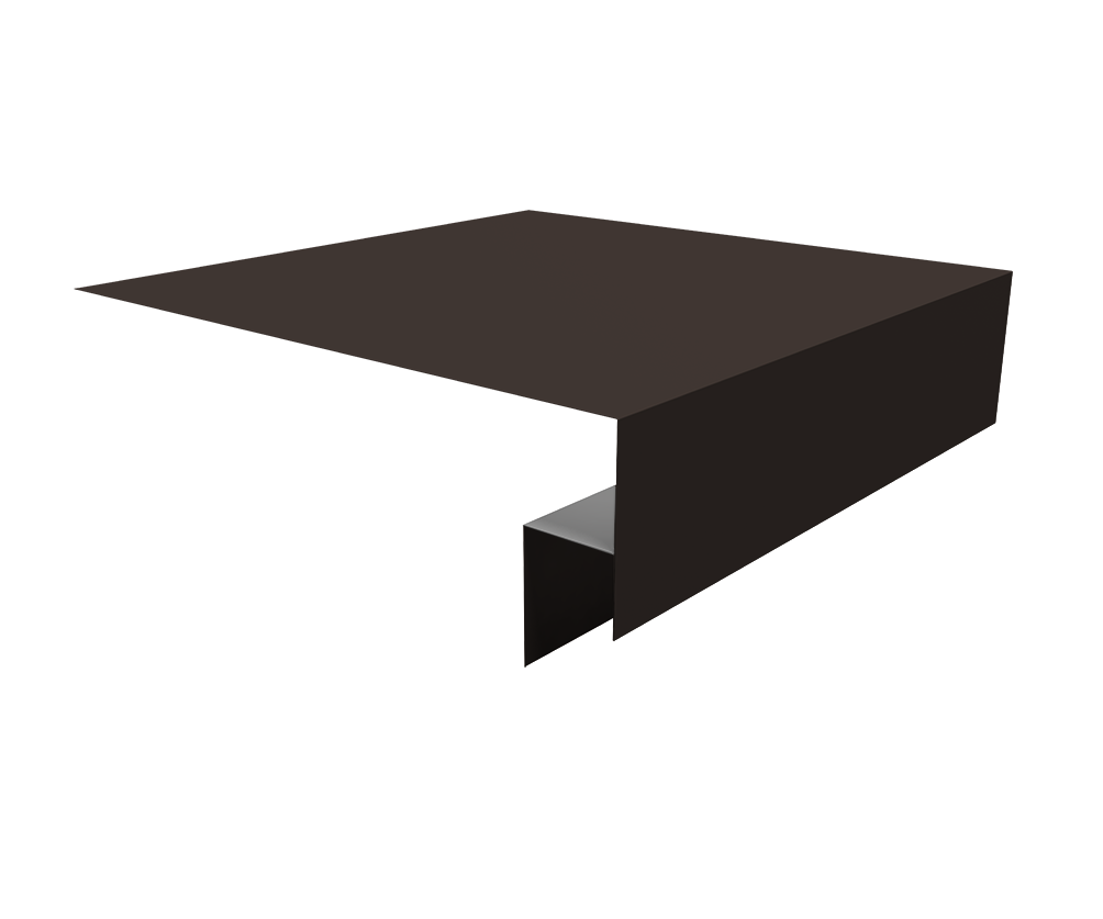 Планка околооконная сложная Блок-Хаус new Grand Line 250х50х27 (j-фаска) 0,5 Rooftop Бархат RR 32 темно-коричневый (2м)