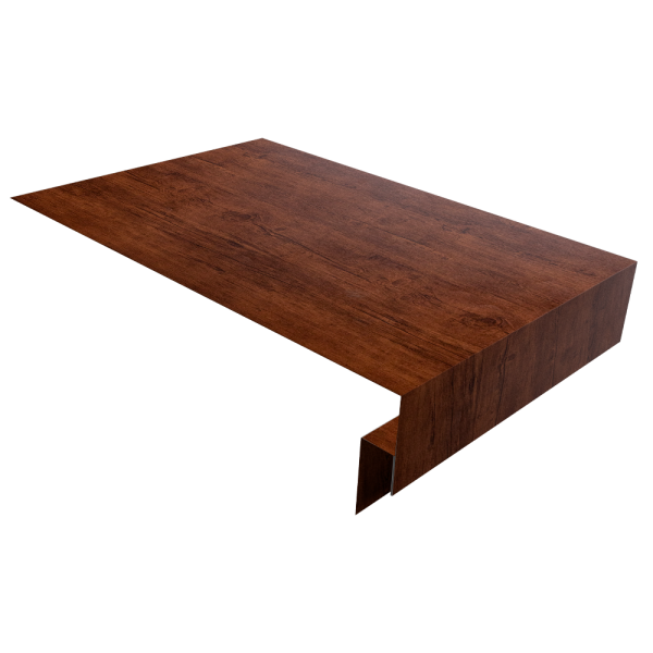 Планка околооконная сложная Экобрус Grand Line 200х50х25 0,45 Print Elite Cherry Wood TwinColor (3м)