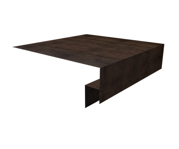 Планка околооконная сложная Экобрус Grand Line 250х50х25 0,45 Print Elite Antique Wood TwinColor (3м)