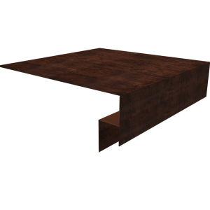 Планка околооконная сложная Экобрус Grand Line 250х50х25 0,45 Print Elite Cherry Wood TwinColor (2м)
