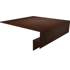 Планка околооконная сложная Экобрус Grand Line 250х50х25 0,45 Print Elite Choco Wood TwinColor (3м)