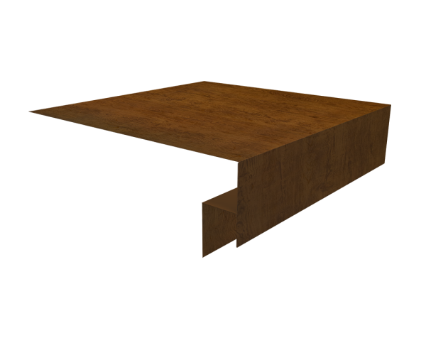 Планка околооконная сложная Экобрус Grand Line 250х50х25 0,45 Print Elite Golden Wood TwinColor (2м)