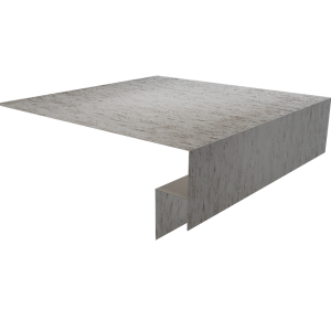Планка околооконная сложная Экобрус Grand Line 250х50х25 0,45 Print Elite Snow Wood TwinColor (2м)