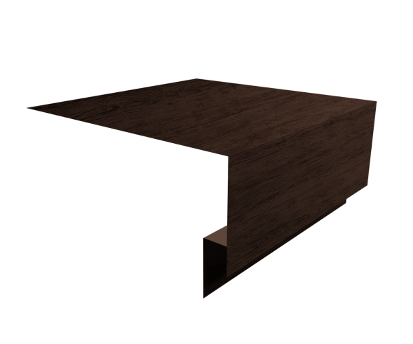 Планка околооконная сложная Экобрус Grand Line 250х75х25 0,45 Print Premium Antique Wood TwinColor (3м)