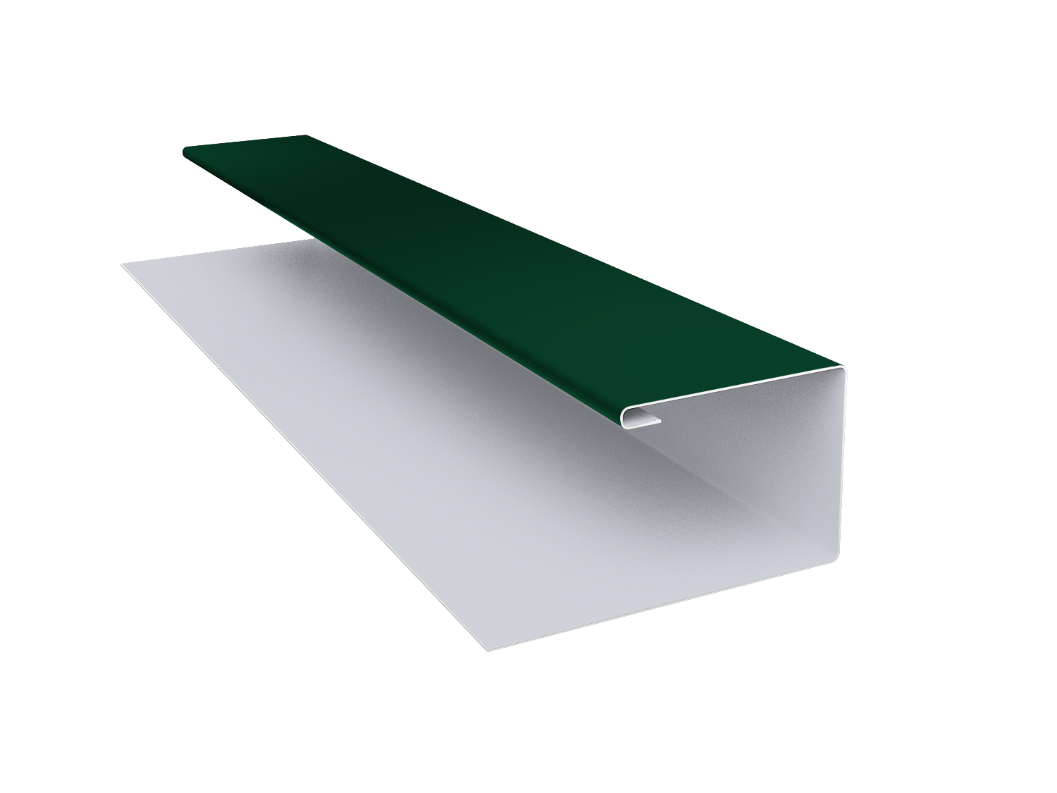 Планка П-образная Блок-Хаус new Grand Line 0,45 PE с пленкой RAL 6005 зеленый мох (2м)