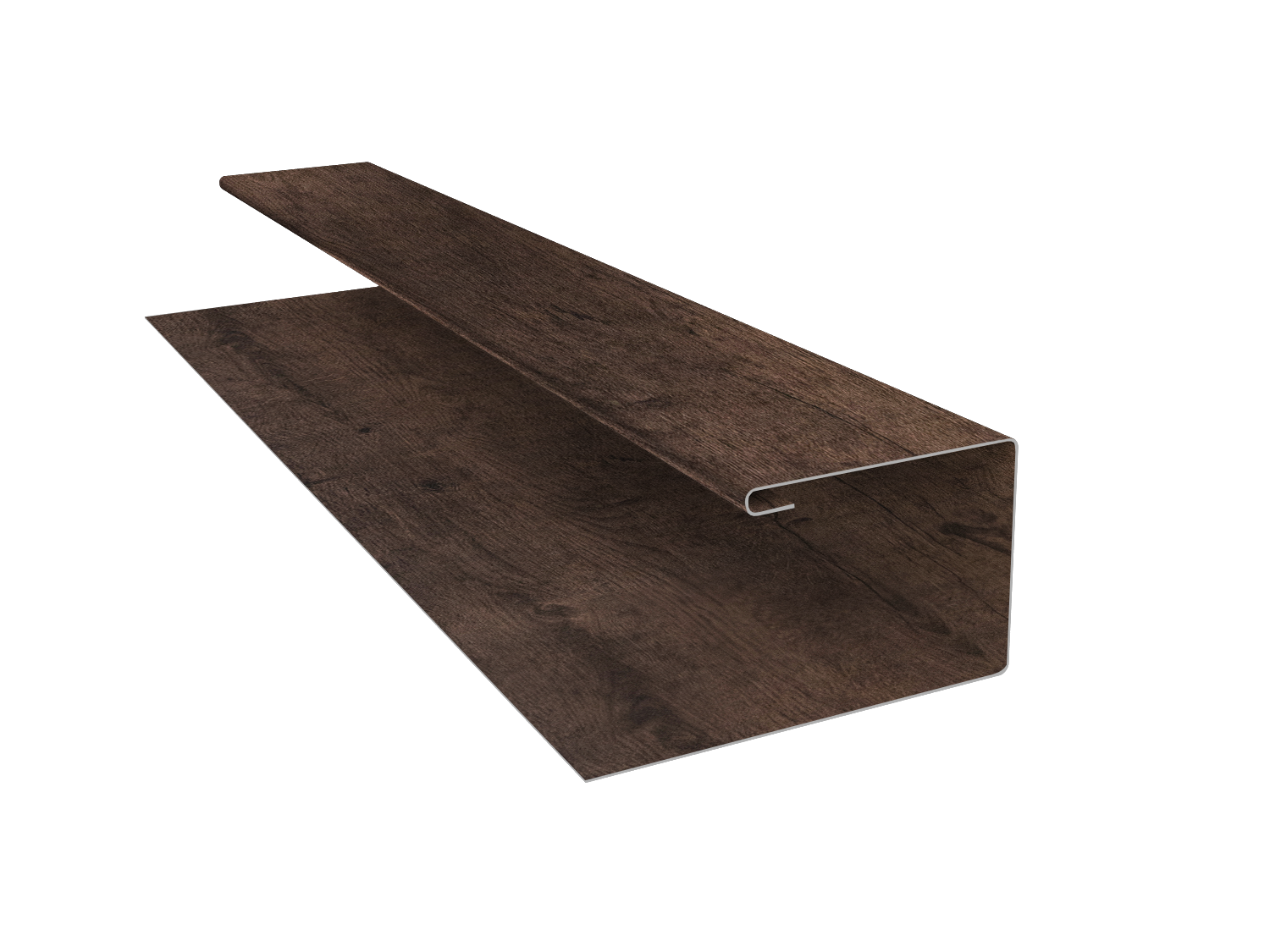 Планка П-образная Блок-Хаус new Grand Line 0,45 Print-Double Elite Antique Wood (3м)