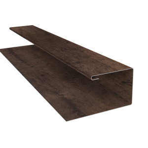 Планка П-образная Блок-Хаус new Grand Line 0,45 Print-Double Premium Antique Wood (3м)