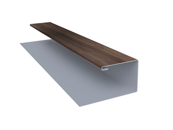 Планка П-образная Блок-Хаус new Grand Line 0,45 Print Premium Almond Wood Fresh (2м)